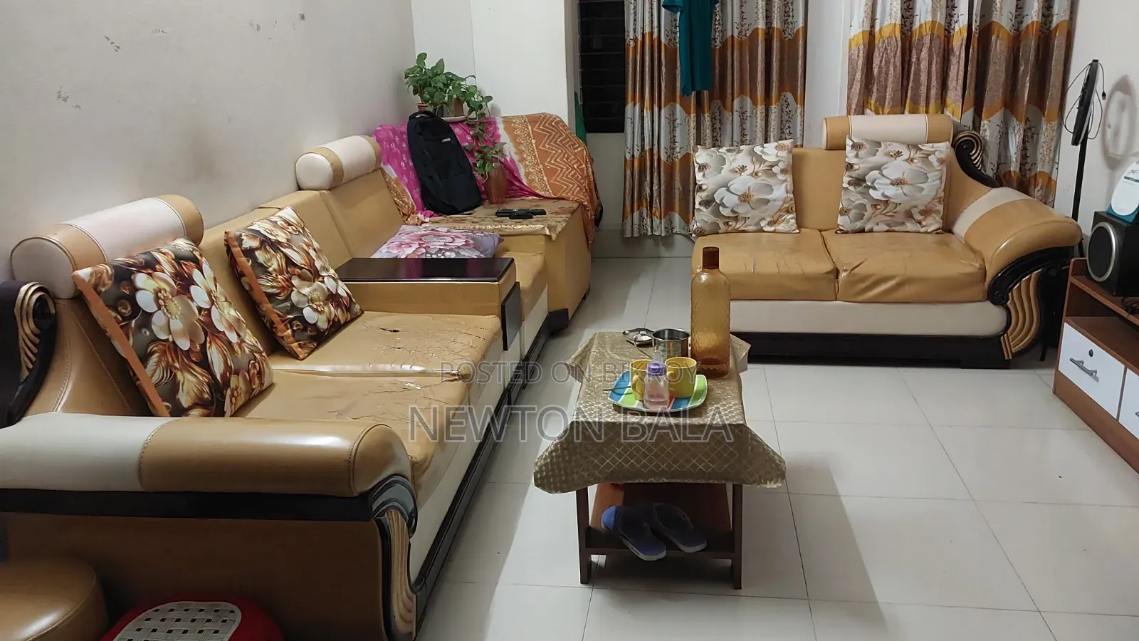 এল শেপ সোফা সেট