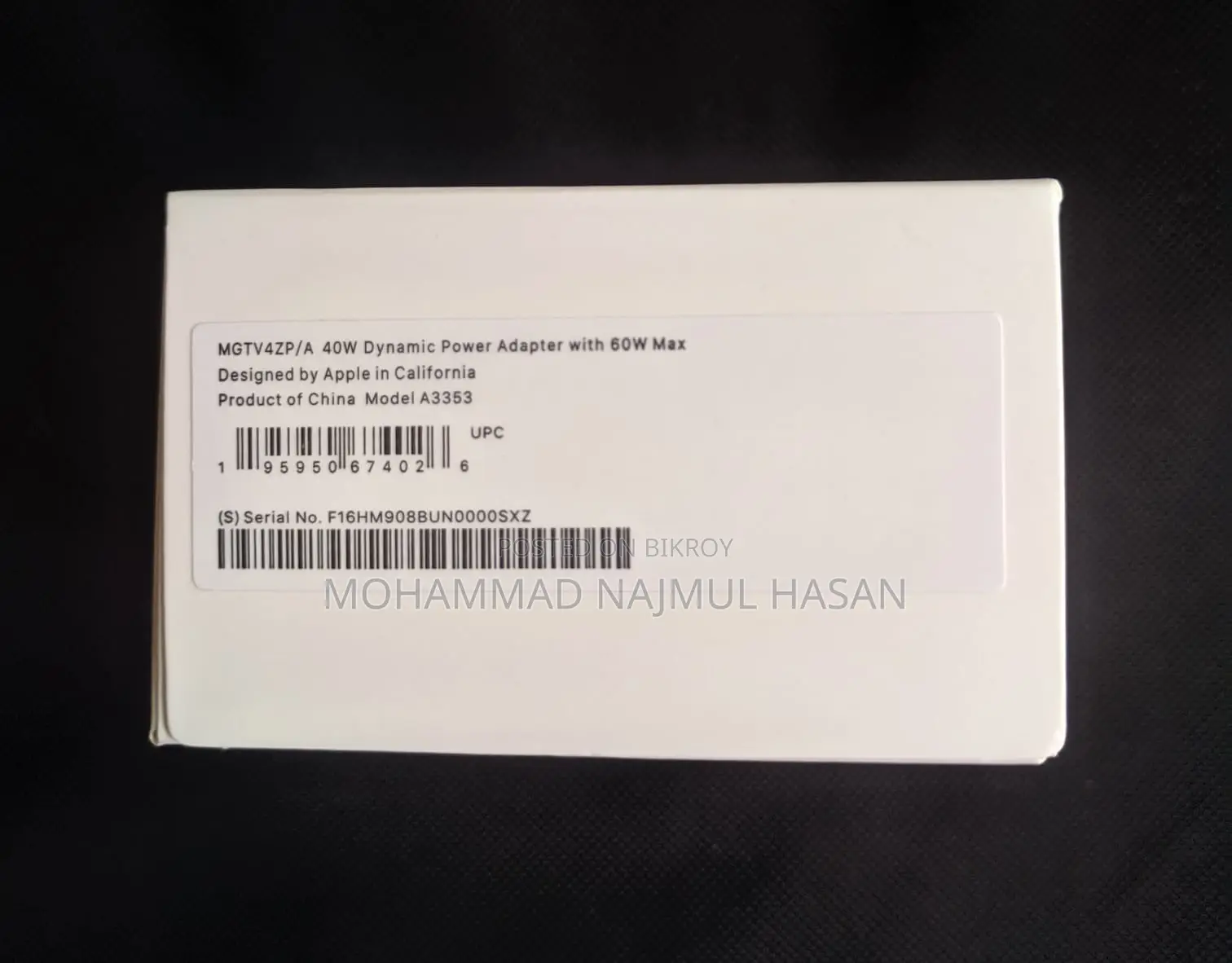 Apple Dynamic 40W Adapter