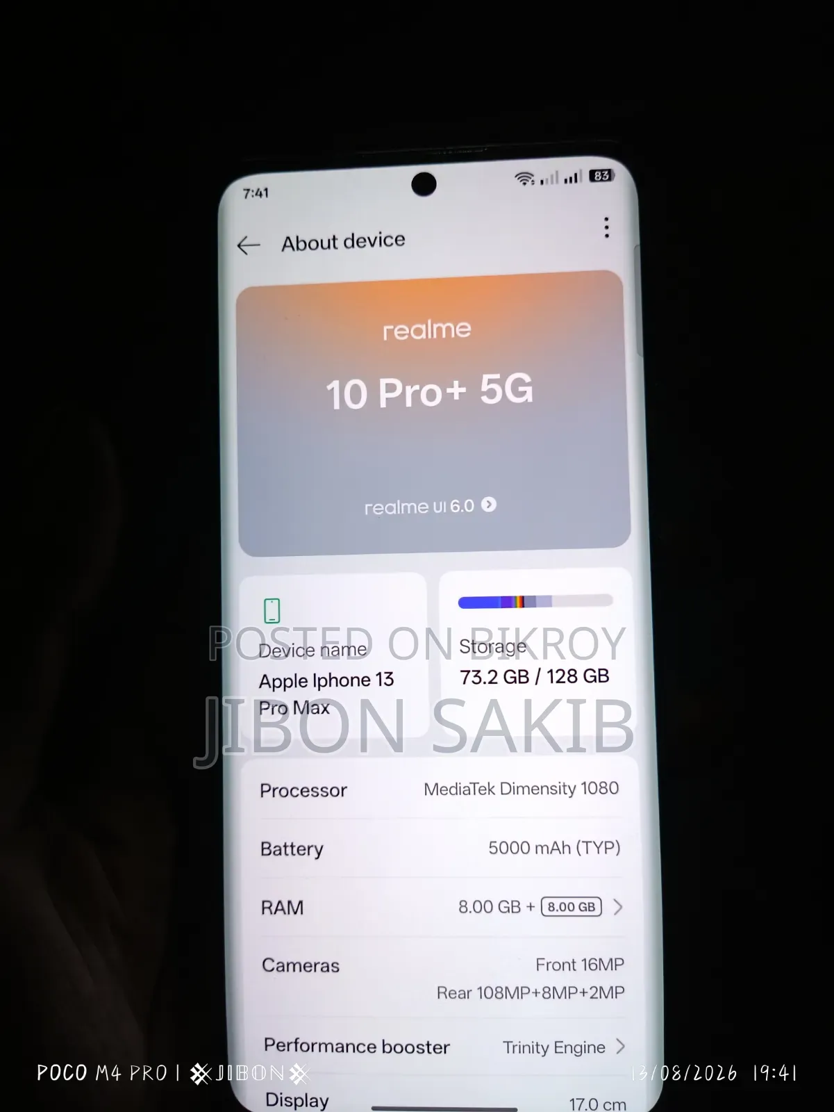 Realme 10 Pro+ 128 GB White