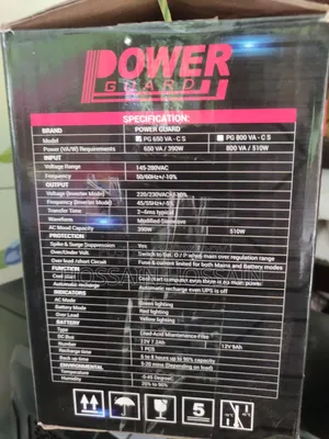 Power Guard UPS With Box and Running Battery (Backup Running)