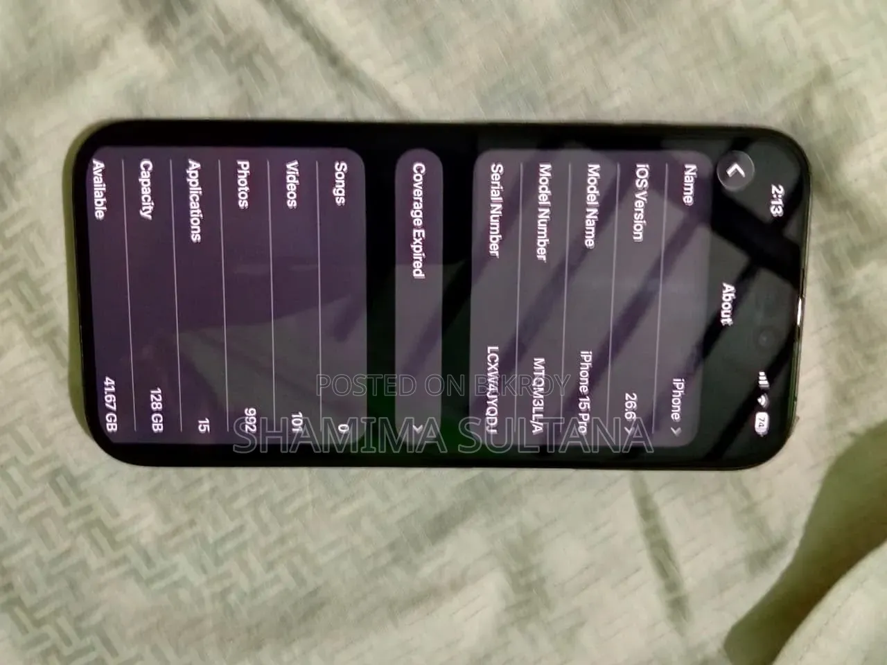 Apple iPhone 15 Pro 128 GB Black