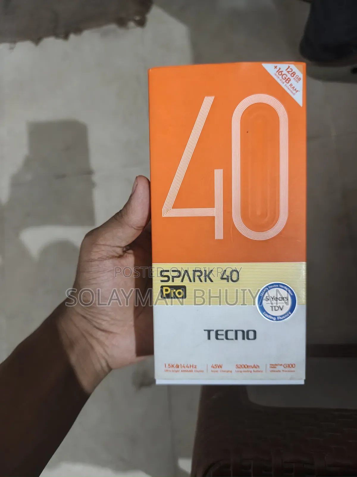Tecno Spark 40 Pro 128 GB Black