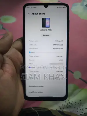 Samsung Galaxy A07 4G 128 GB Black