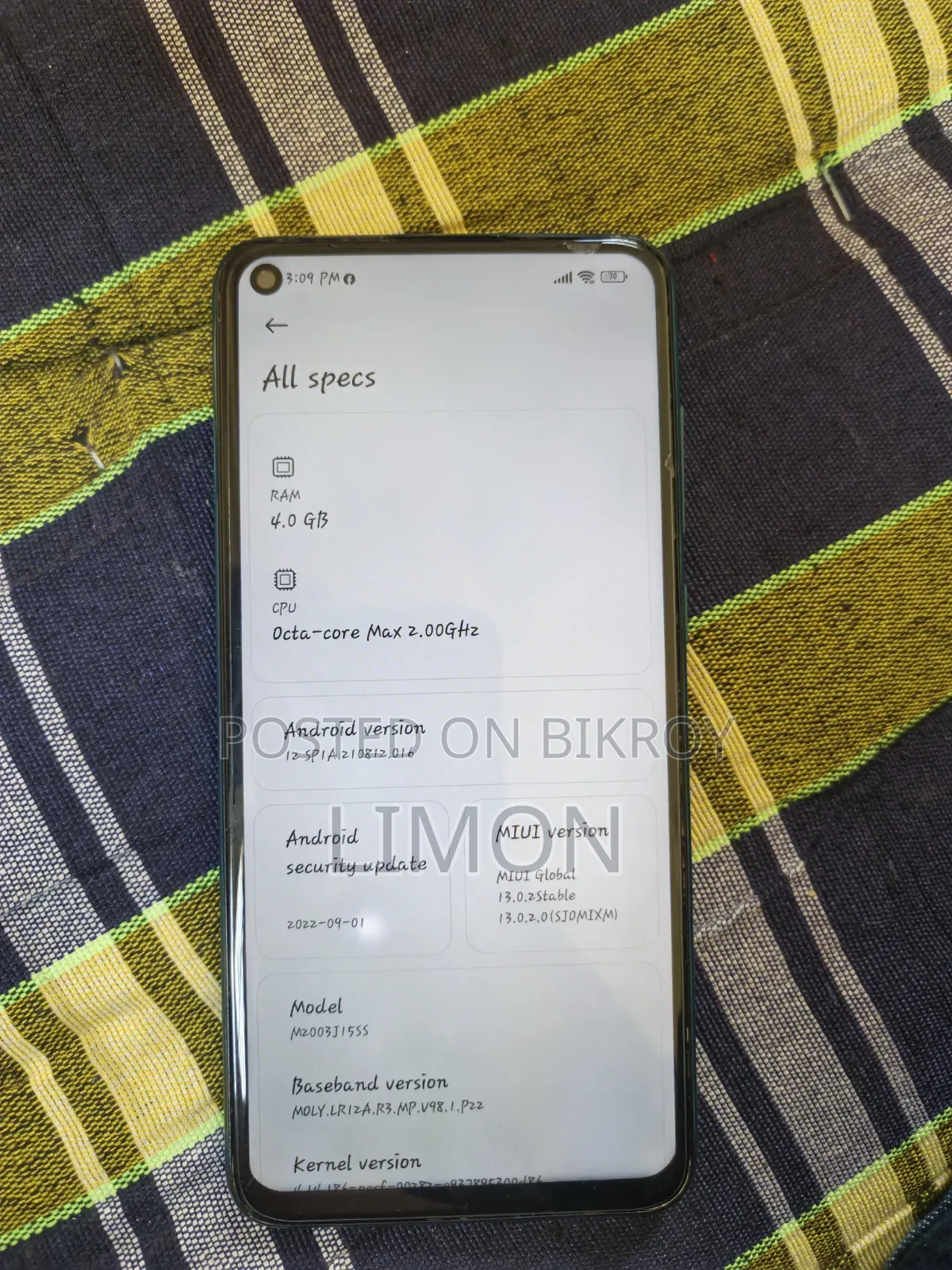 Xiaomi Redmi Note 9 128 GB Green
