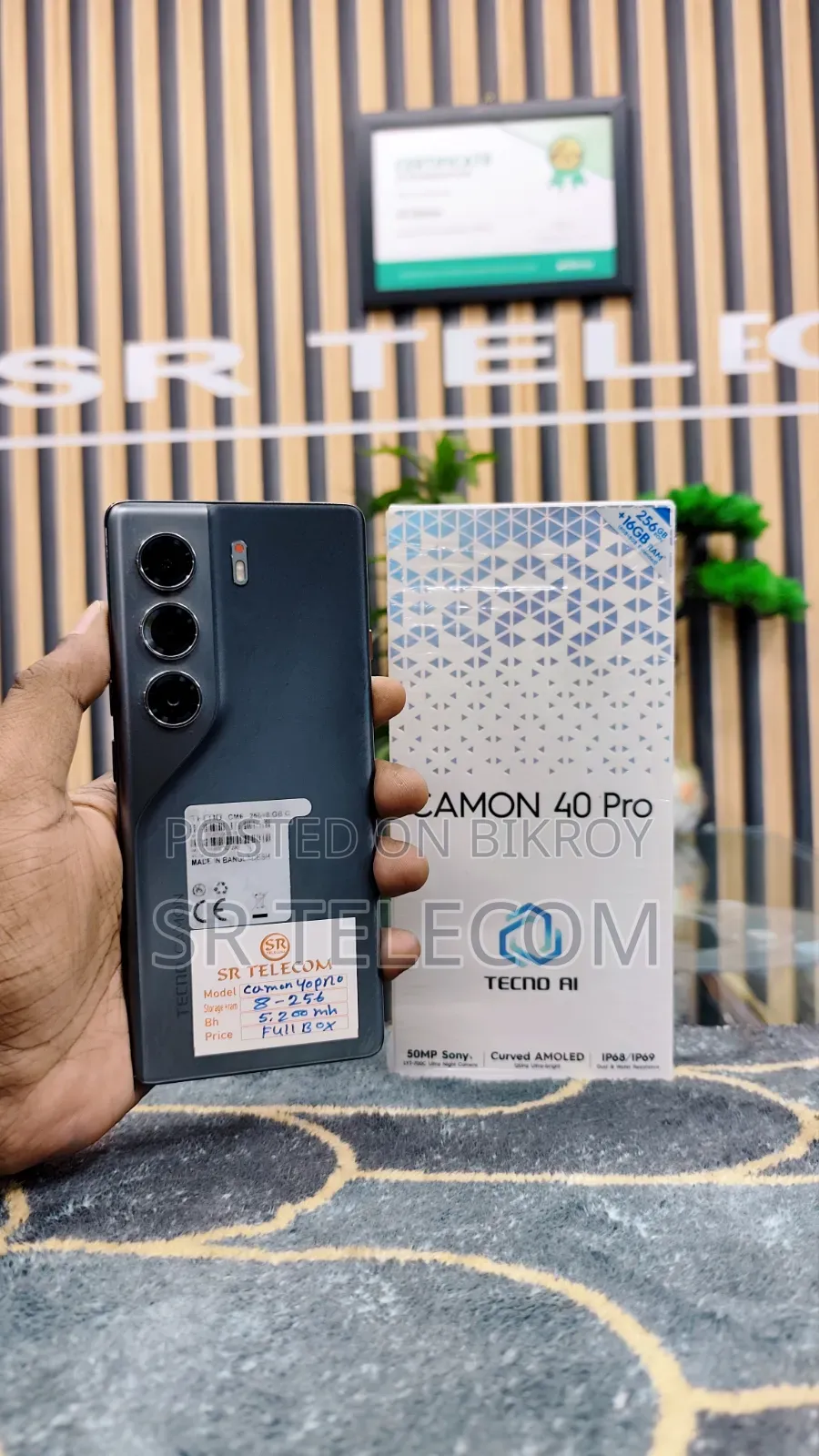 Tecno Camon 40 Pro 4G 256 GB Graphite