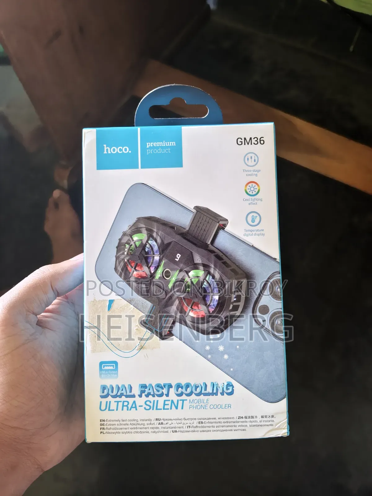 Hoco GM36 Dual Fan Phone Cooler