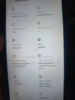 রিয়েলমি ৪ জিবি ব্ল্যাক