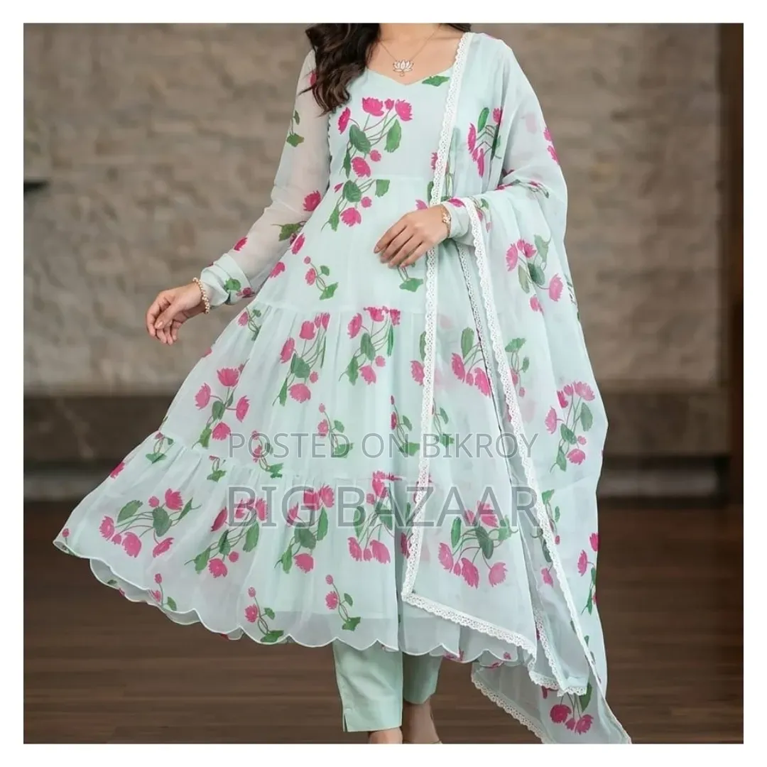 Indian Georgette Three Piece Gown