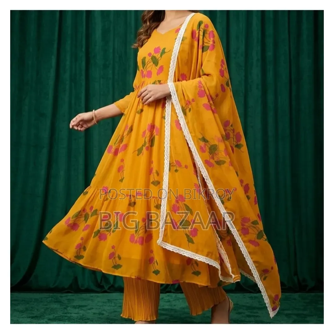 Indian Georgette Three Piece Gown