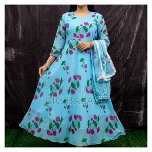 Indian Georgette Three Piece Gown