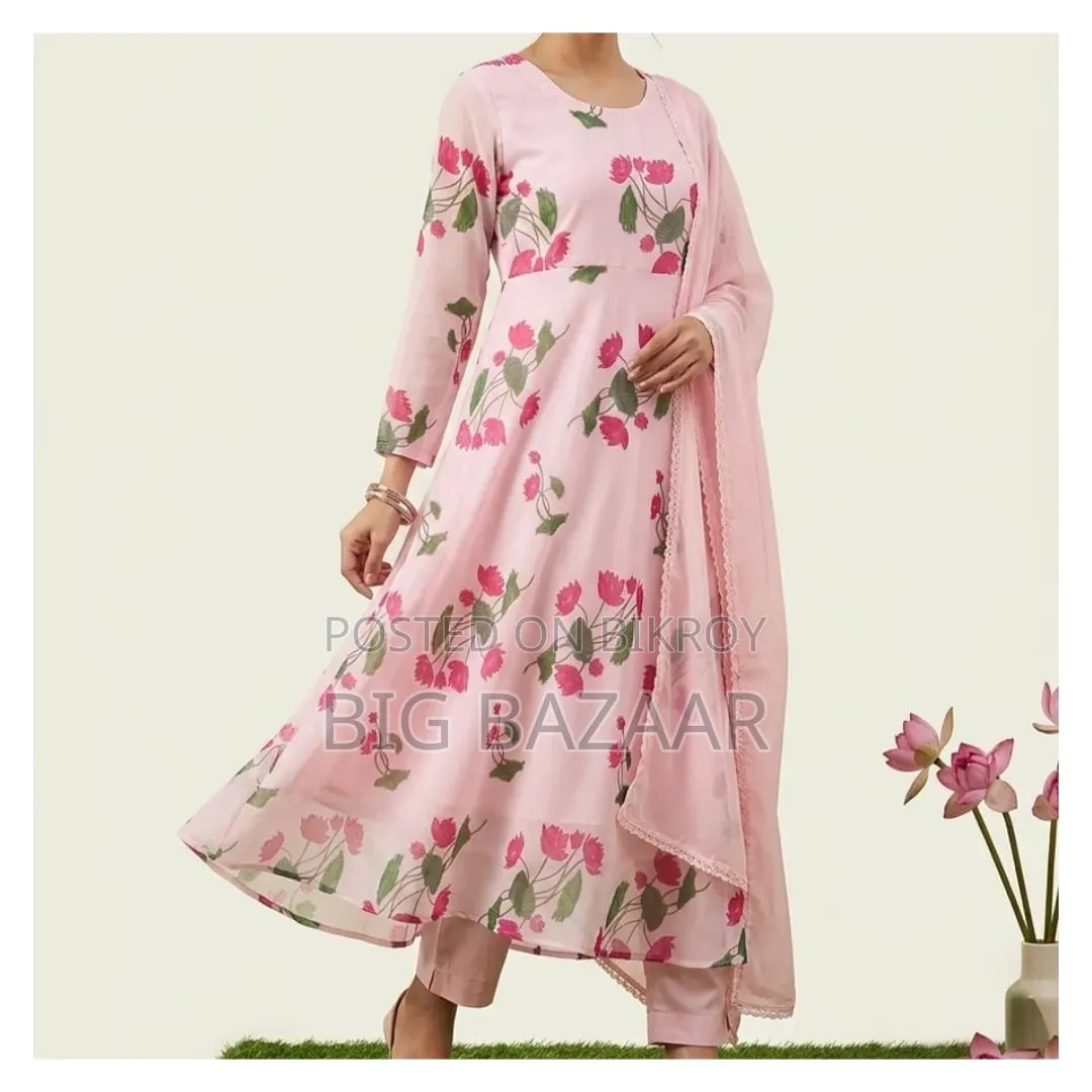 Indian Georgette Three Piece Gown
