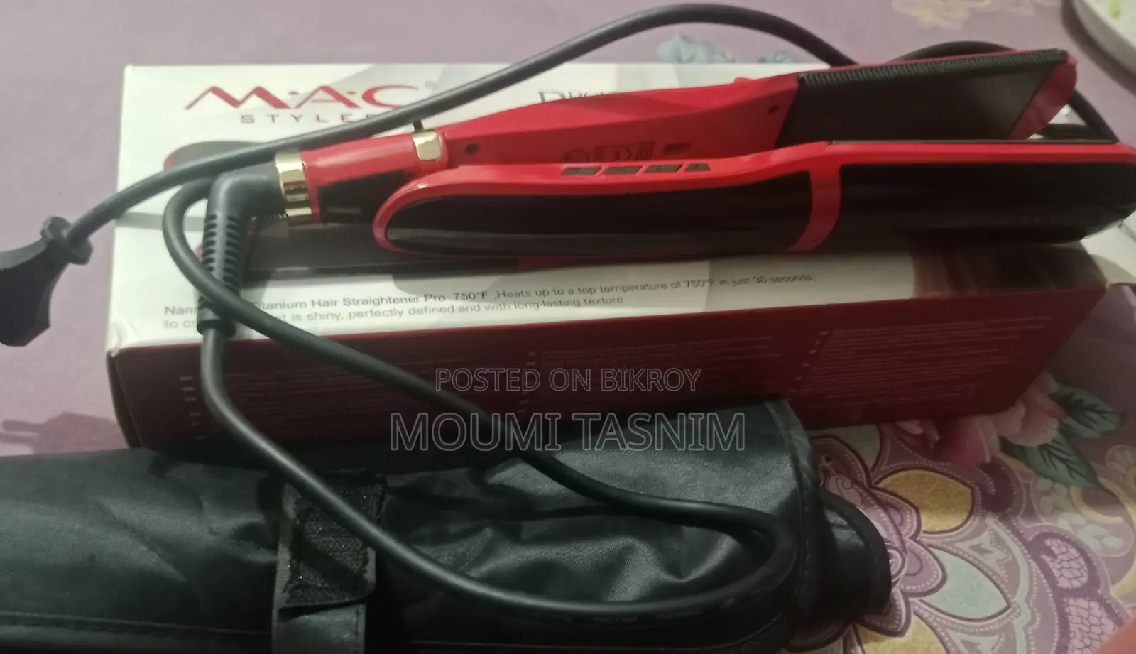 MAC Professional 750 LCD Hair Straightener MC-3066