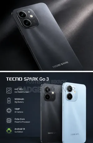 New Tecno Spark Go 3 128 GB Black