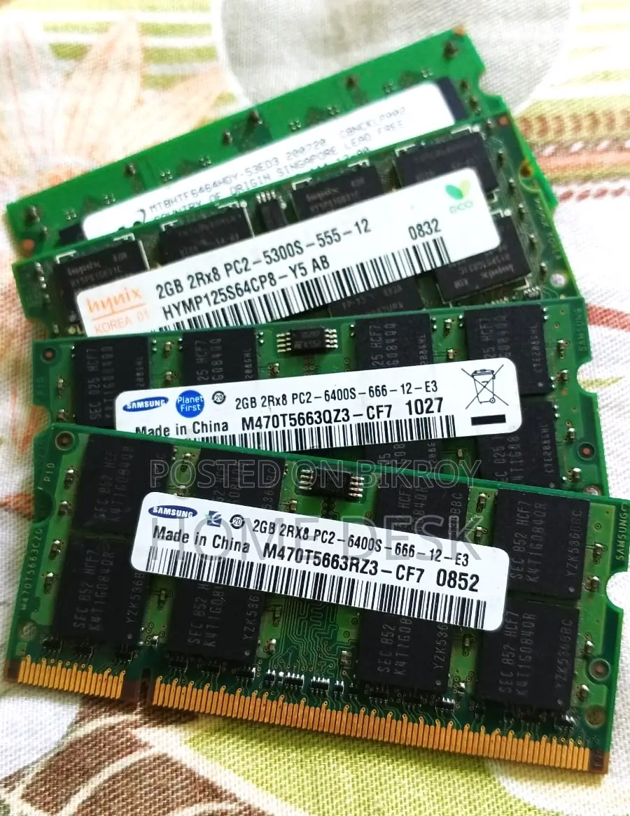 DDR2 : 2GB - Laptop RAM ( 4 Ps )