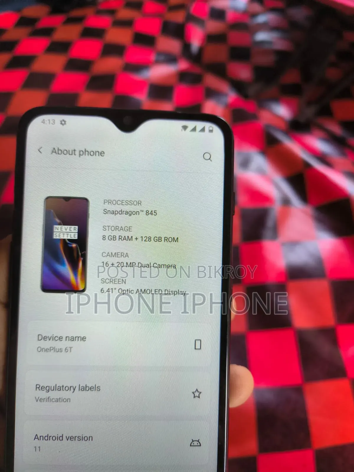 OnePlus 6T 128 GB Black