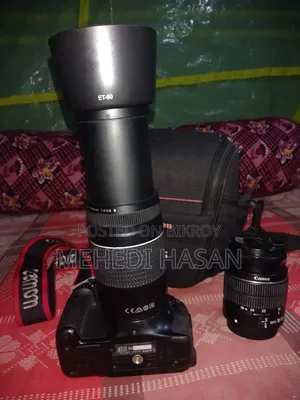 Canon 600D + 18-55 & 75-300 Lens | 2 Battery Fresh Condition