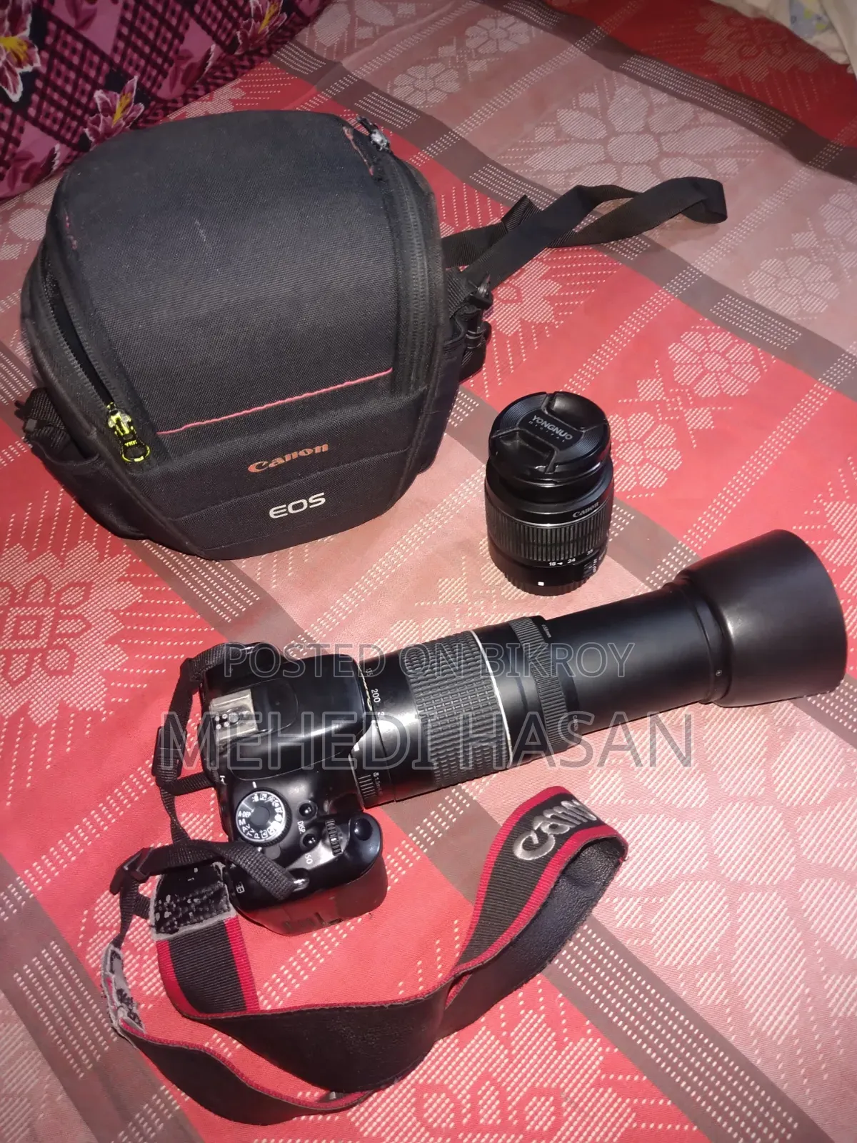 Canon 600D + 18-55 & 75-300 Lens | 2 Battery Fresh Condition