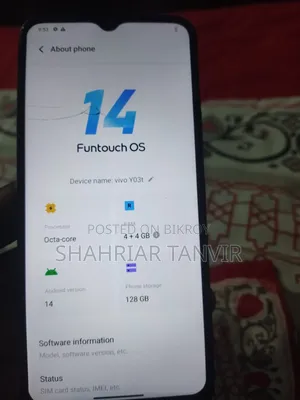 Vivo Y03t 128 GB Blue