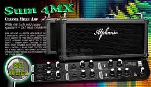 ৮০ ওয়াট আলফানসো SUM4mx - মিক্সার অ্যাম্প্লিফায়ার (প্লে এনিথিং)