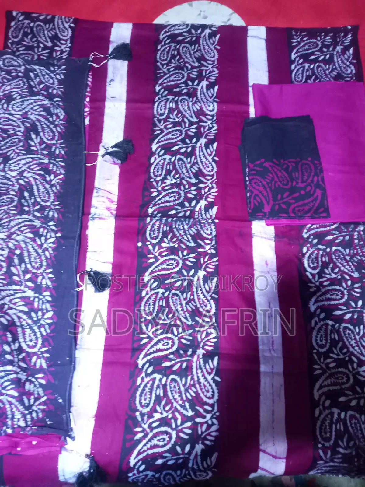 Length: 46 inches Salwar: 2.5 yards Orna: 6 hands