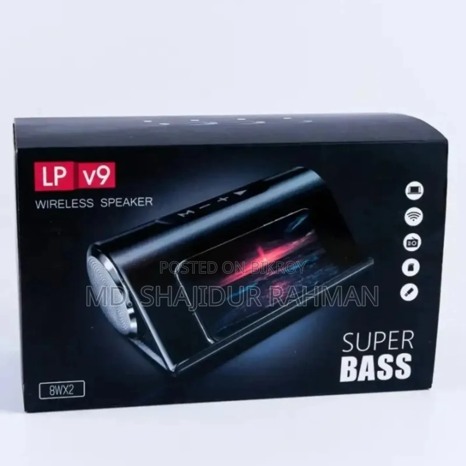 LP V9A Wireless Bluetooth Speaker – Super Bass & Phone Connectivity
