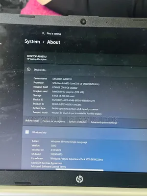Laptop HP 15s 8gb Intel Core I3 SSD 256gb