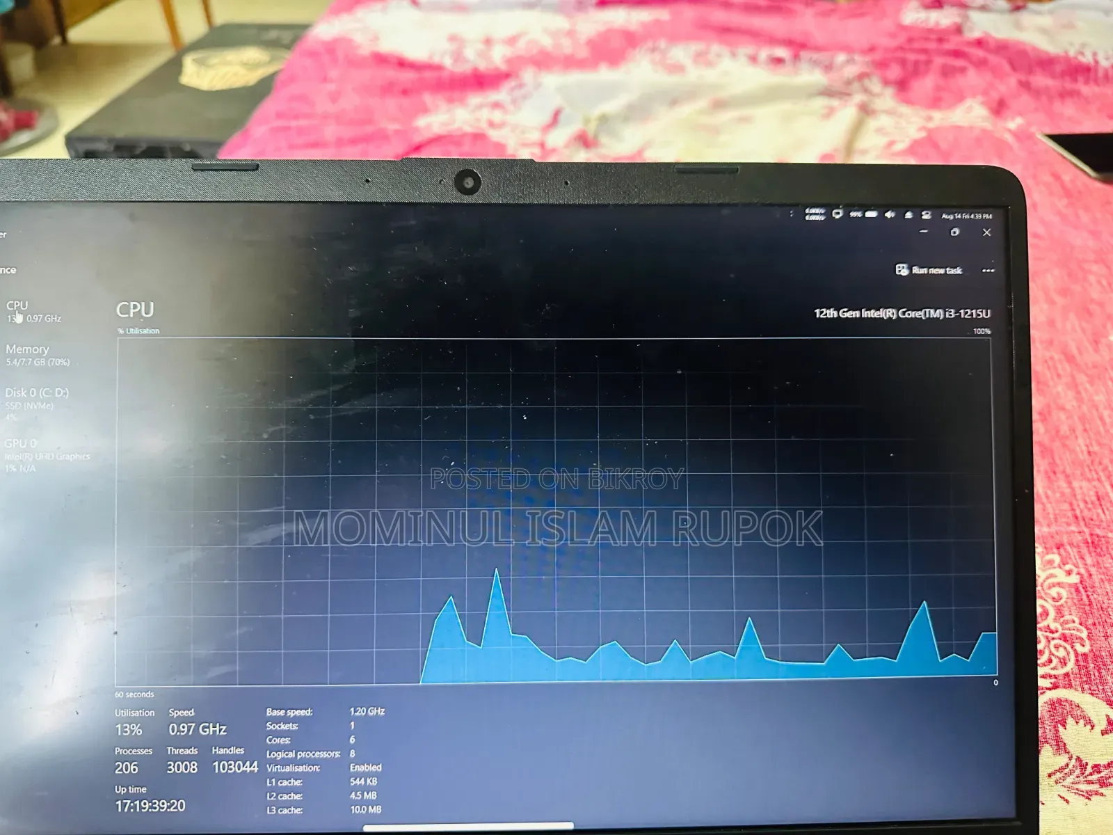 Laptop HP 15s 8gb Intel Core I3 SSD 256gb
