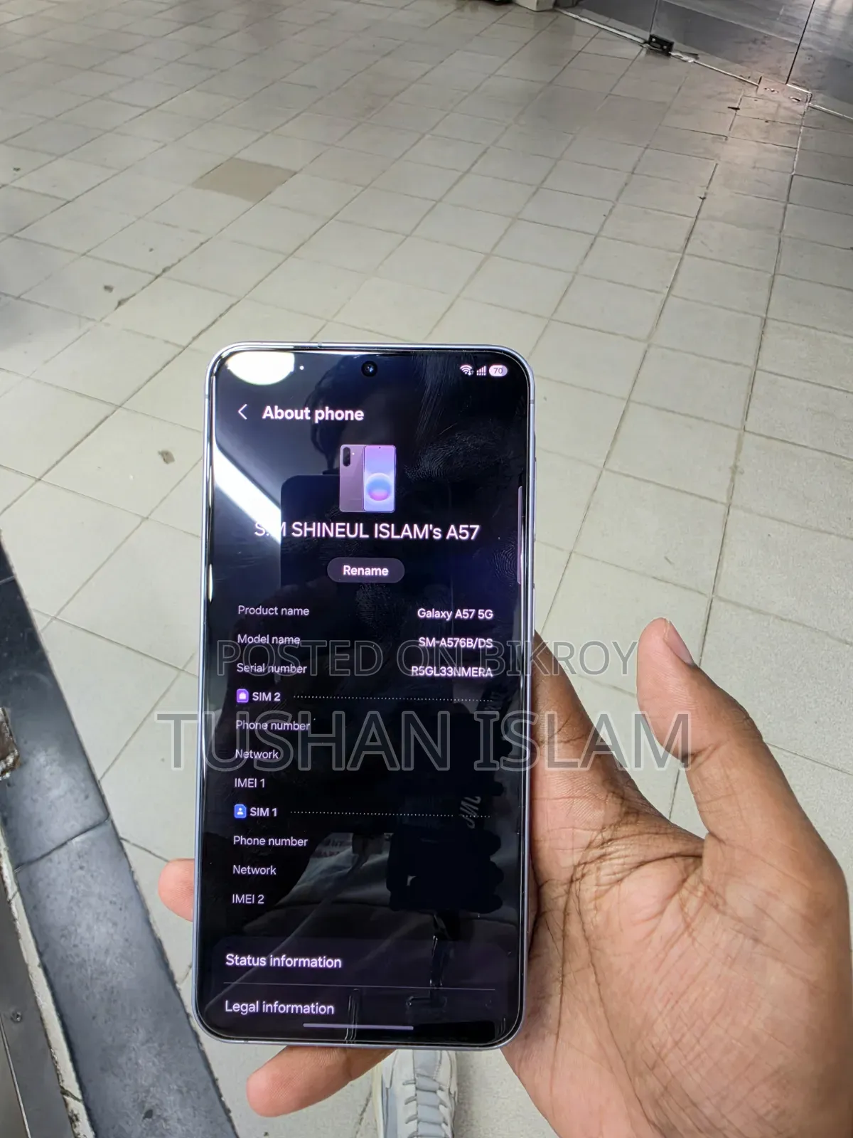New Samsung Galaxy A57 256 GB Gray