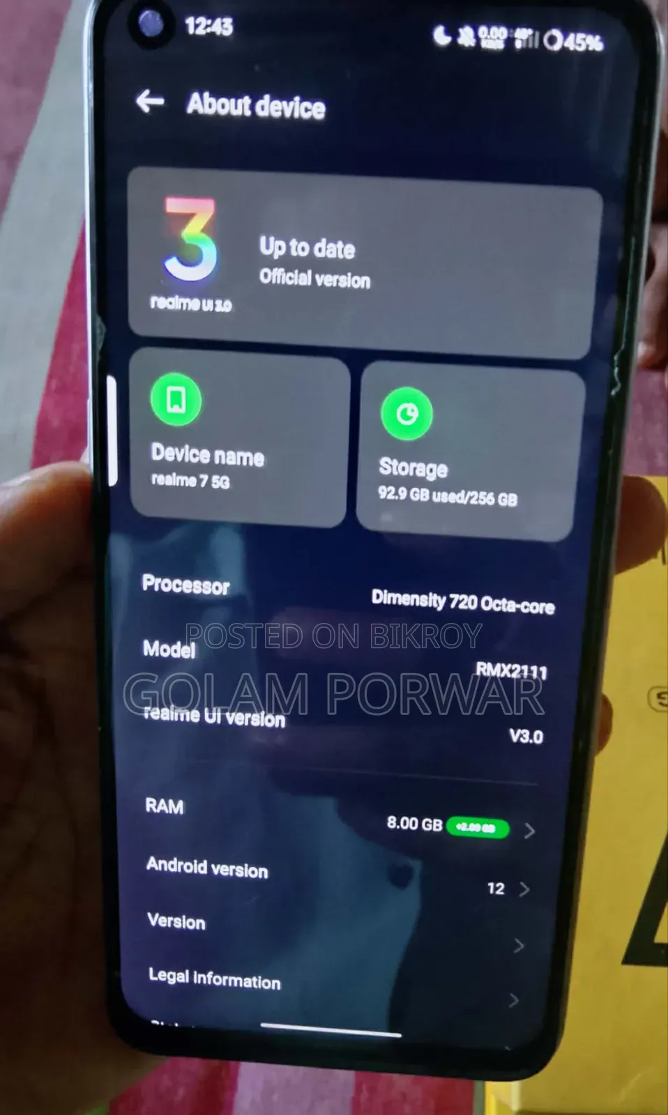 Realme 7 5G 128 GB Silver