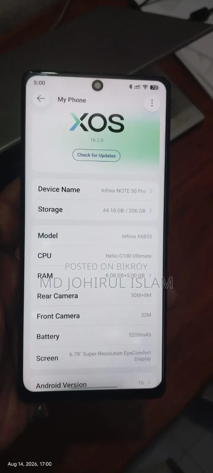 Infinix Note 50 Pro 256 GB Black
