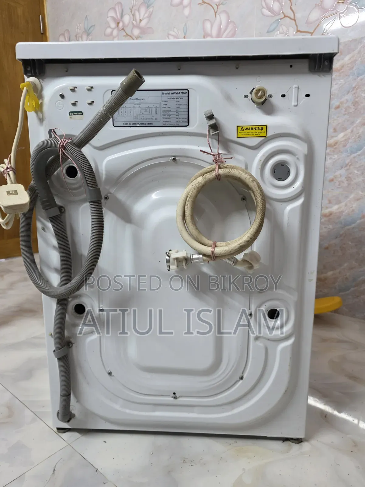 Walton 6KG Automatic Washing Machine | WWM-AFM60
