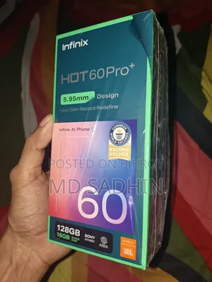 ইনফিনিক্স হট ৬০ প্রো+ ১২৮ জিবি ব্ল্যাক