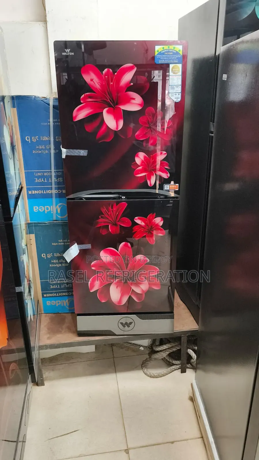 Walton 207 Litre Refrigerator Model WFD-1h5-Gdel at 33% Discount.