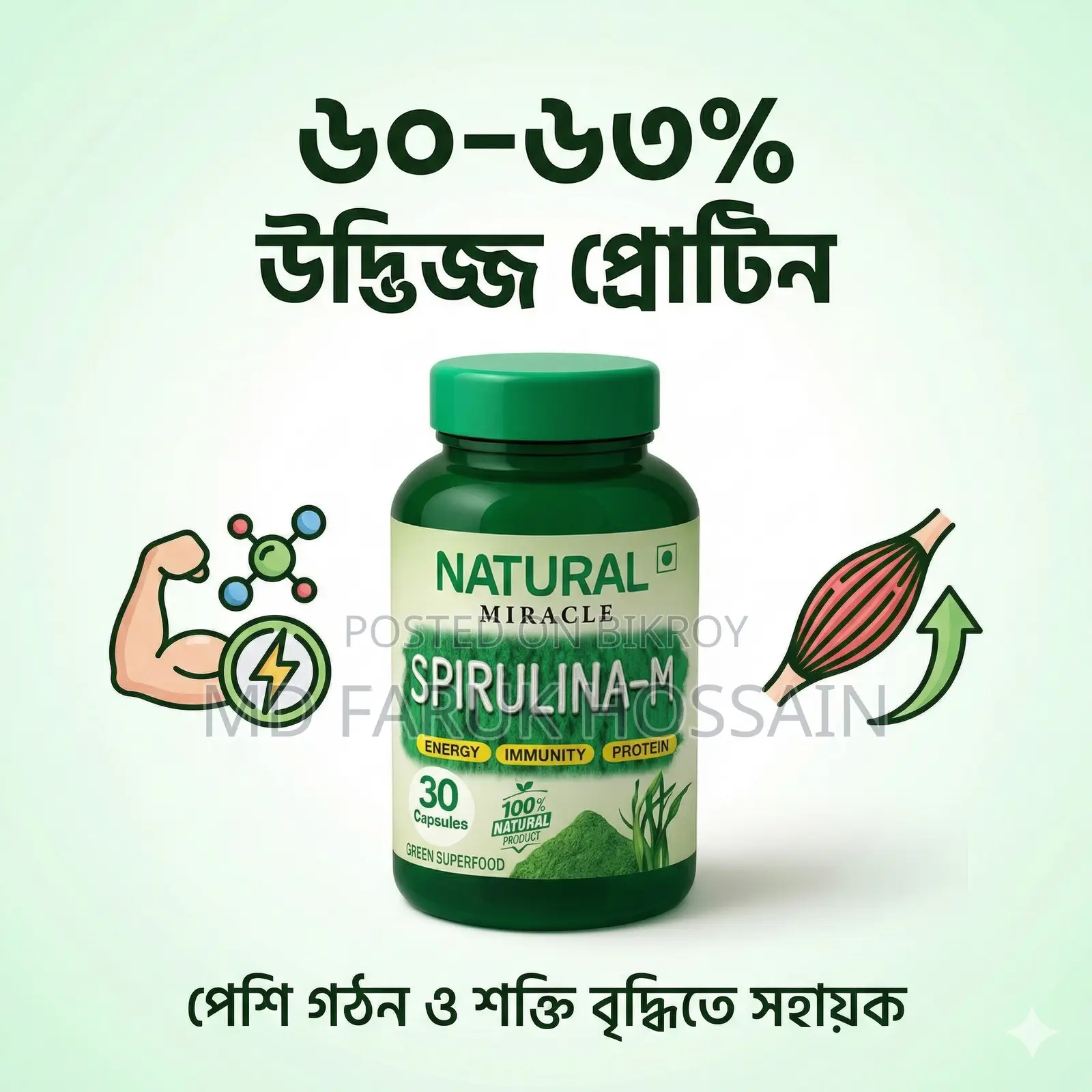 Spirulina – Nature’s Superfood (30 Capsules)