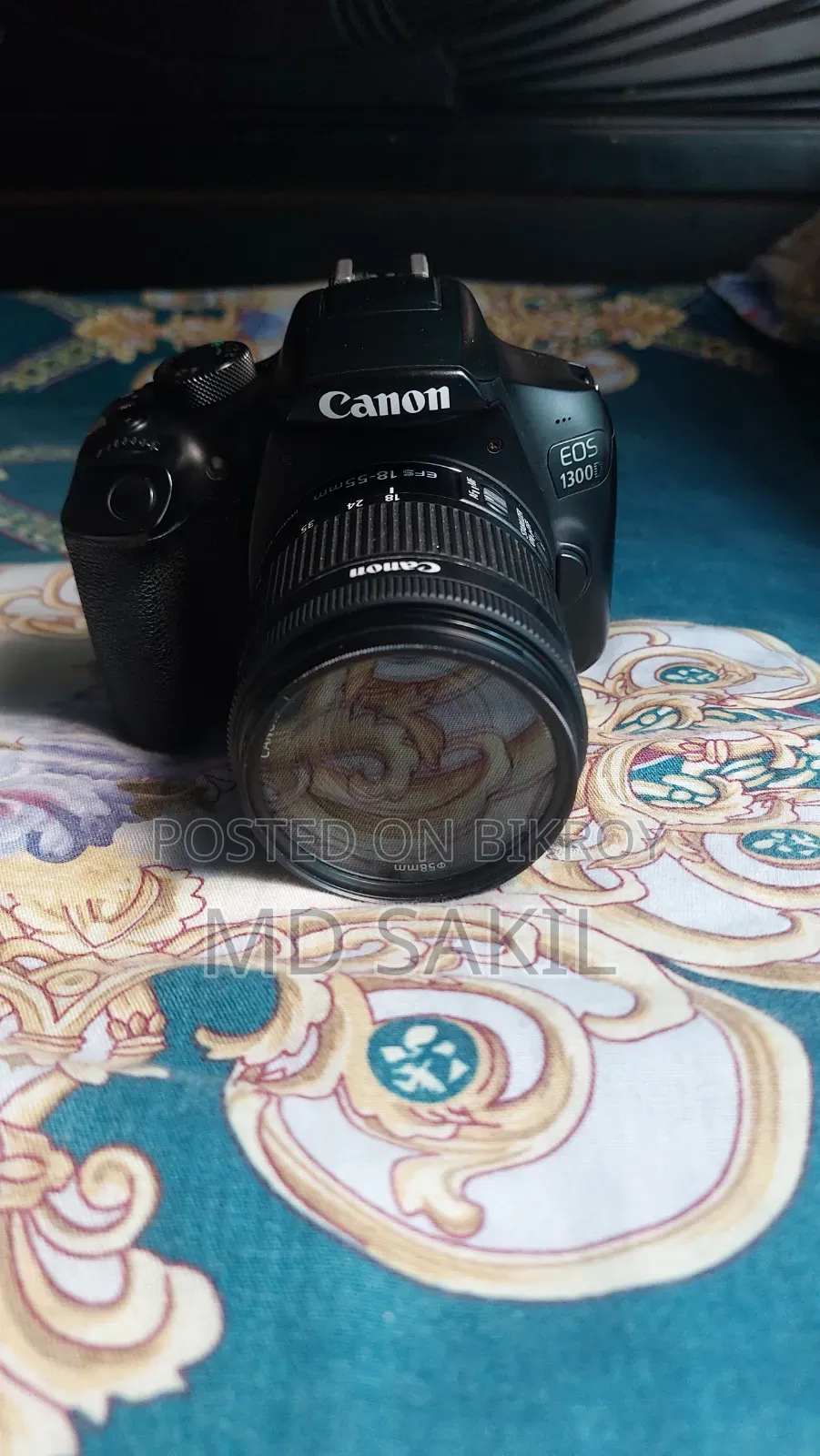 Canon 1300D DSLR Camera | 2 Battery | Charger | Memory Card | Bag