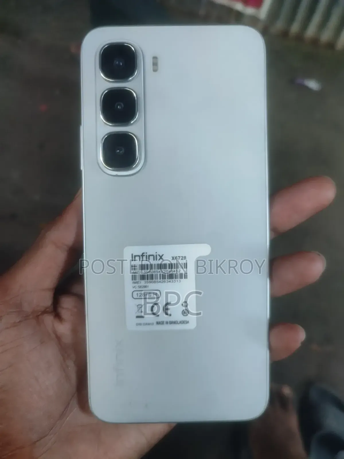 Infinix Hot 60i 128 GB White