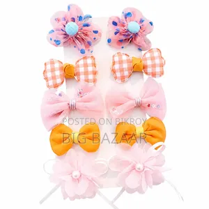 10Pcs/Set Baby Hairpins Flowers Girl Hair Clips