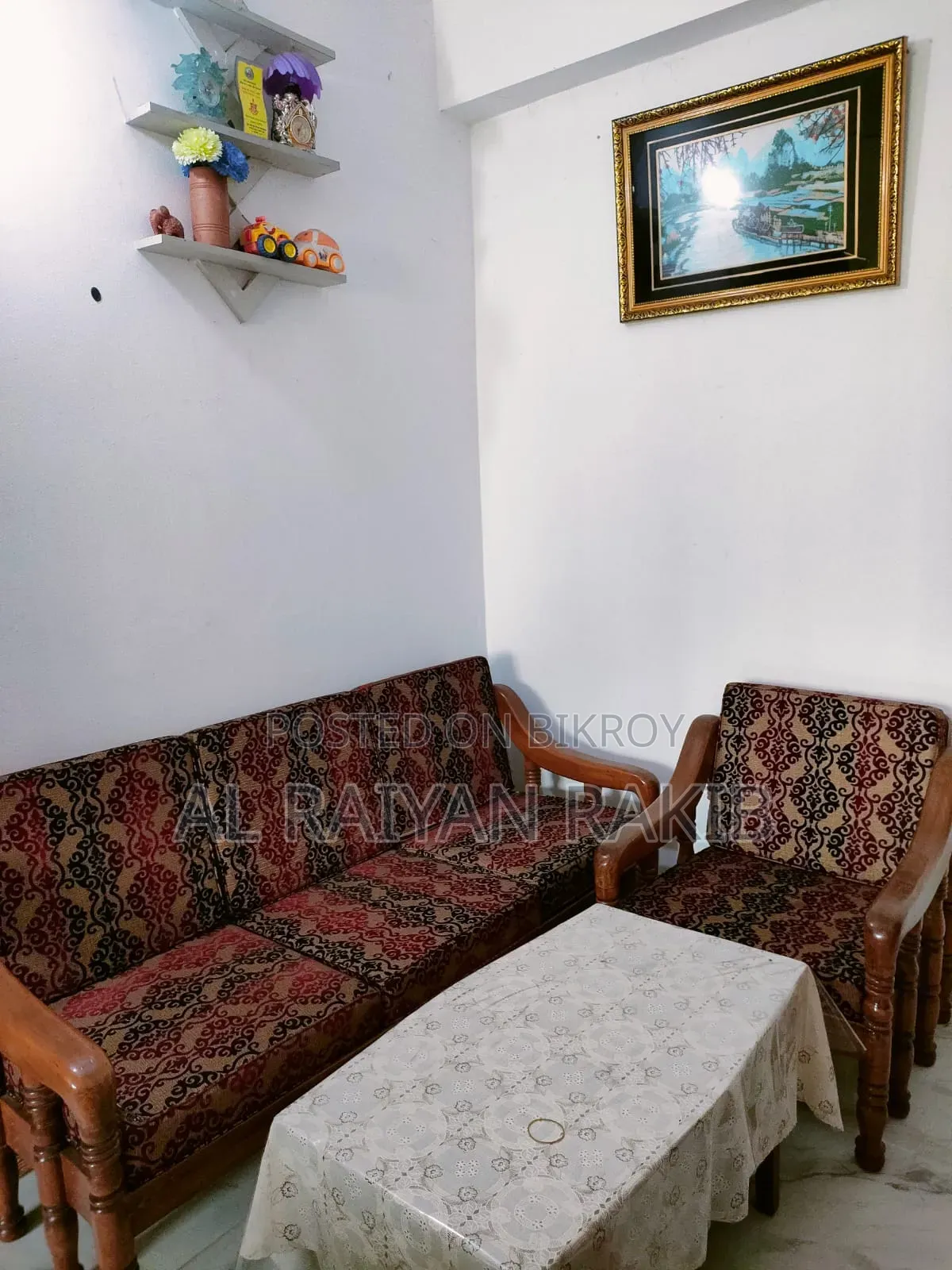 Teak Wood Sofa With Tea Table