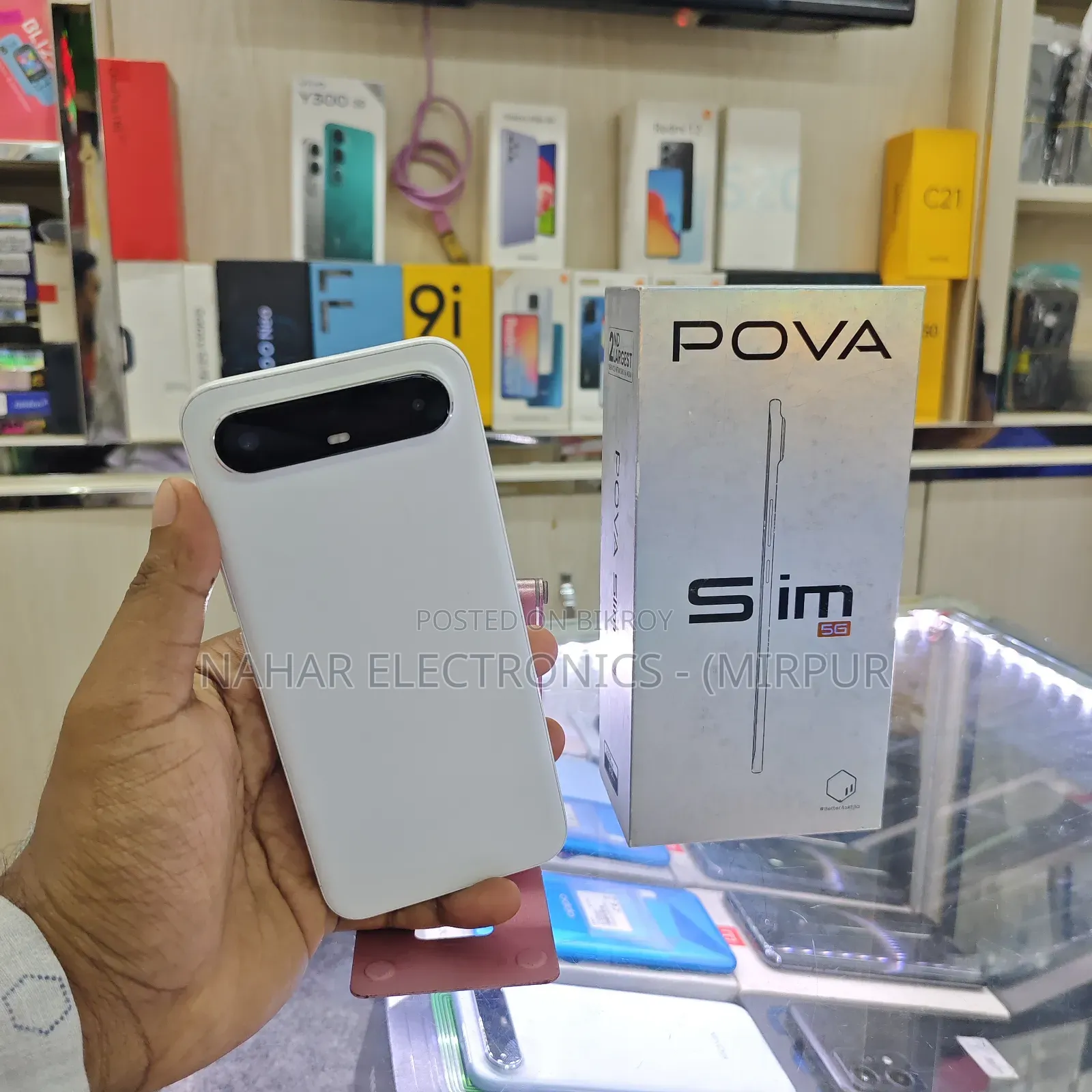 টেকনো পোভা স্লিম ৫জি ১২৮ জিবি হোয়াইট