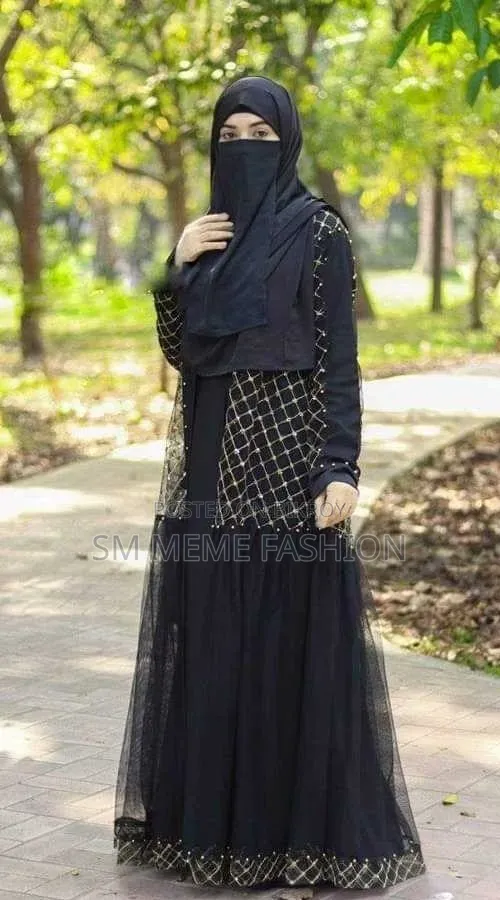 Premium Quality Dubai Chari Sequence and Gorgeous Net Burqa