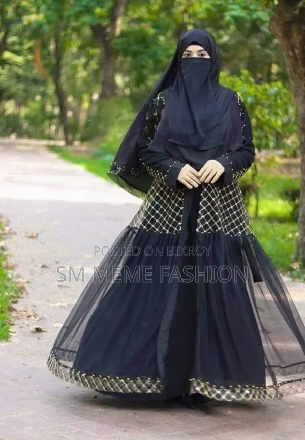 Premium Quality Dubai Chari Sequence and Gorgeous Net Burqa