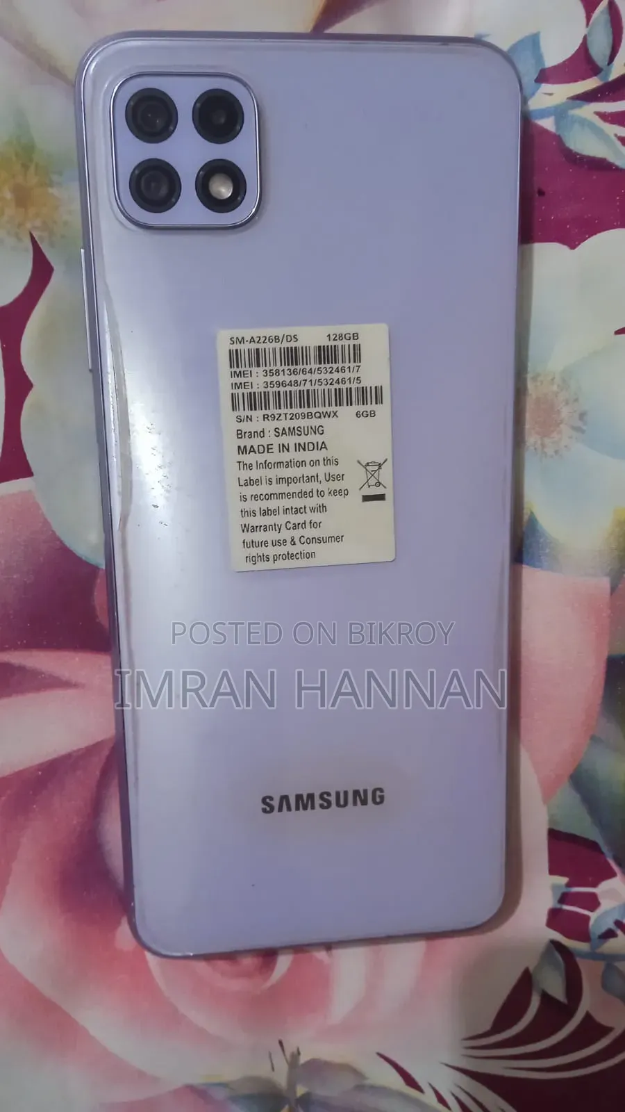Samsung Galaxy A22 128 GB White