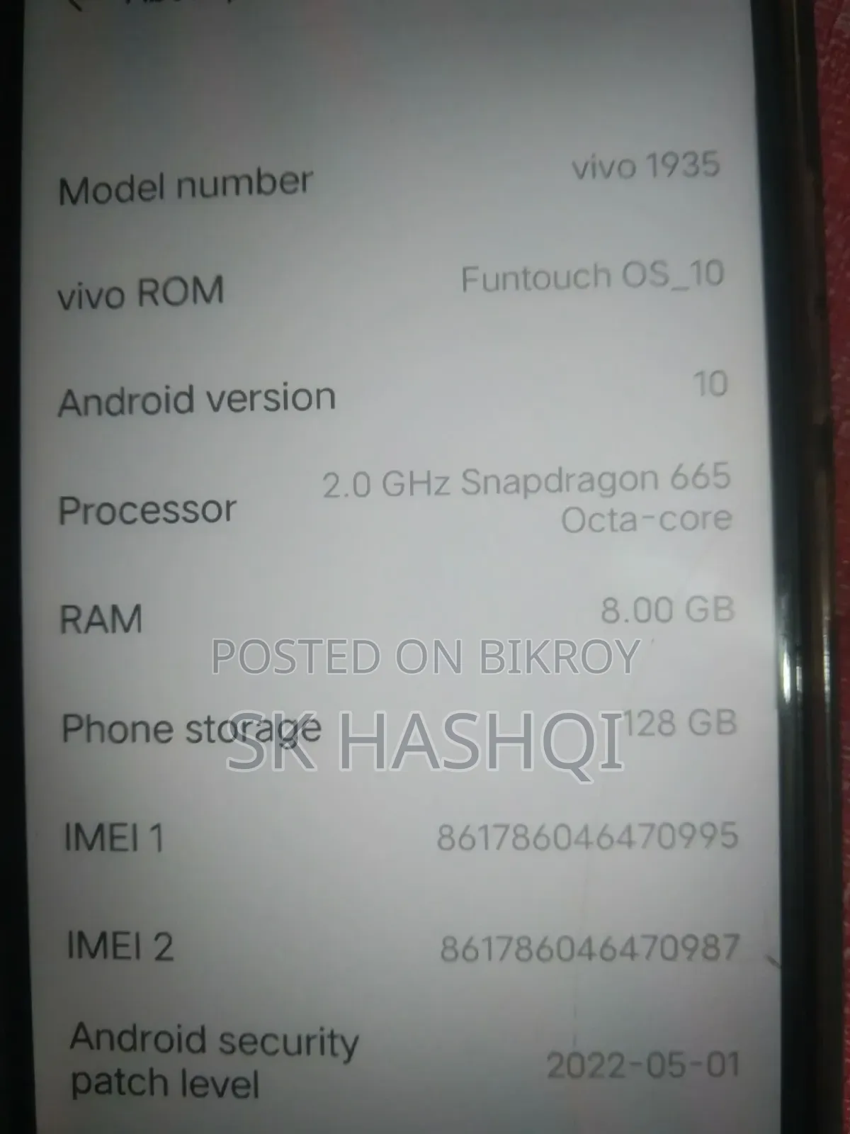 Vivo Y30 128 GB Black