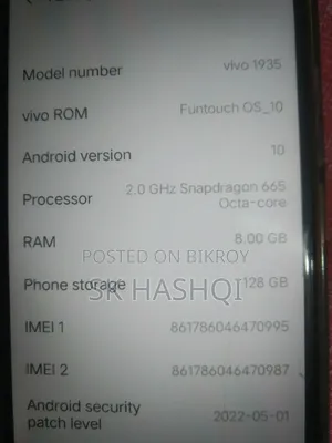 Vivo Y30 128 GB Black