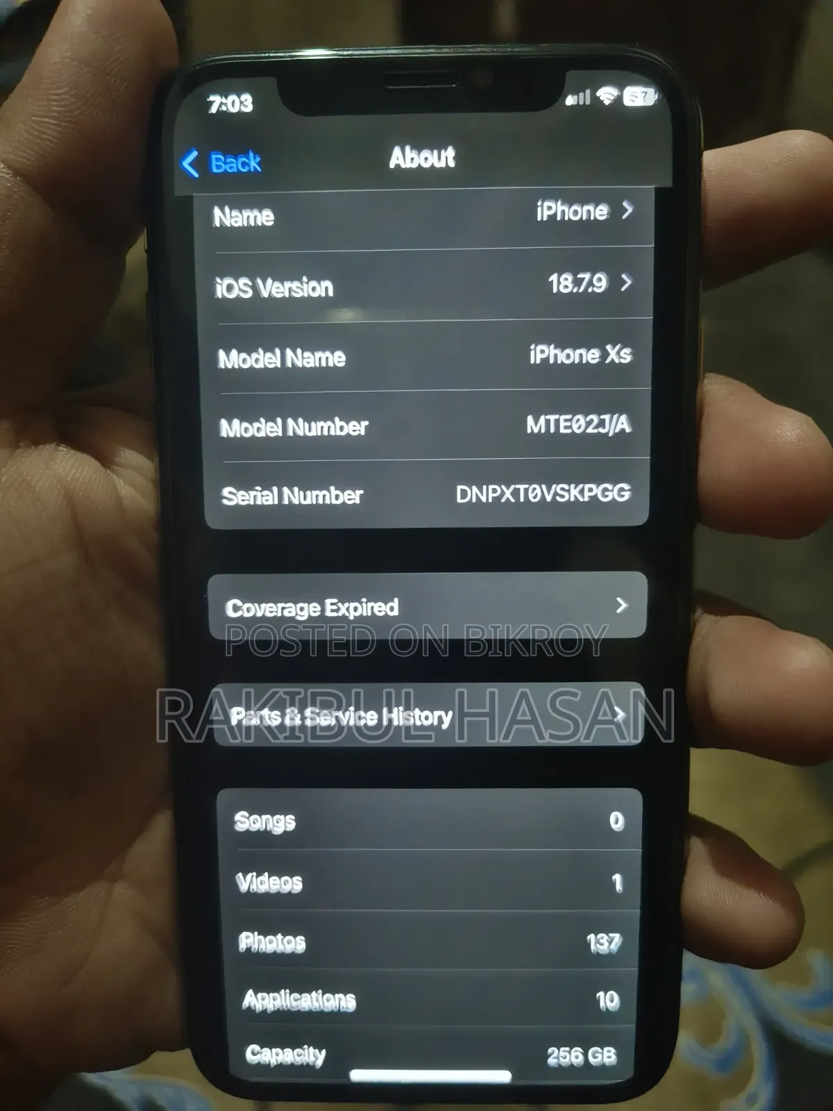 ক্যাট ২৫৬ জিবি গোল্ড