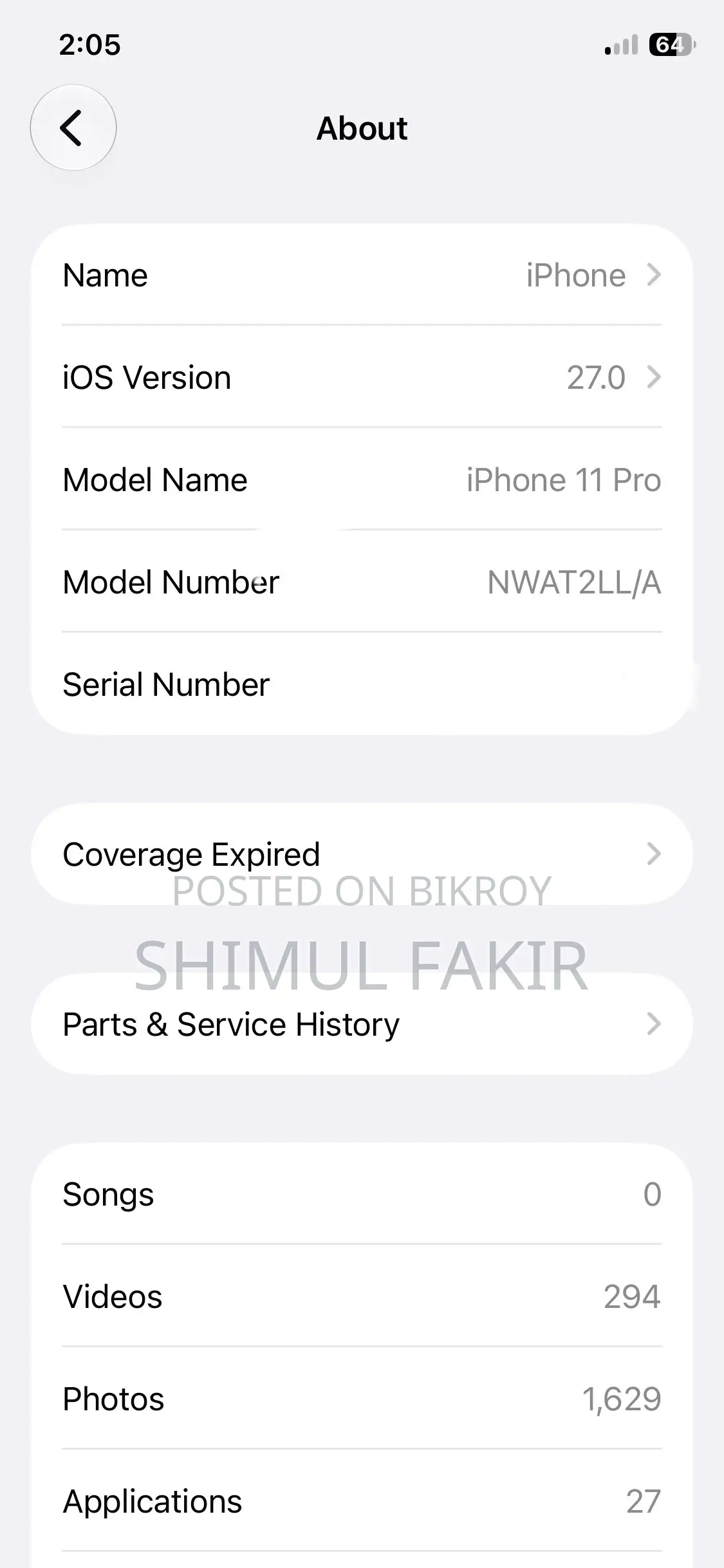 Apple iPhone 11 Pro 256 GB Black