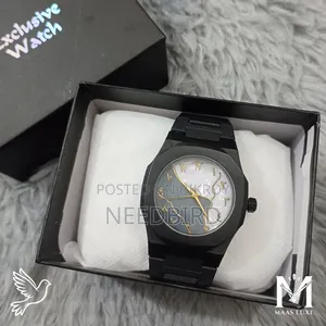 Arabic Aura Luxe Dual-Tone Dial Black Quartz Watch | 5 Colours