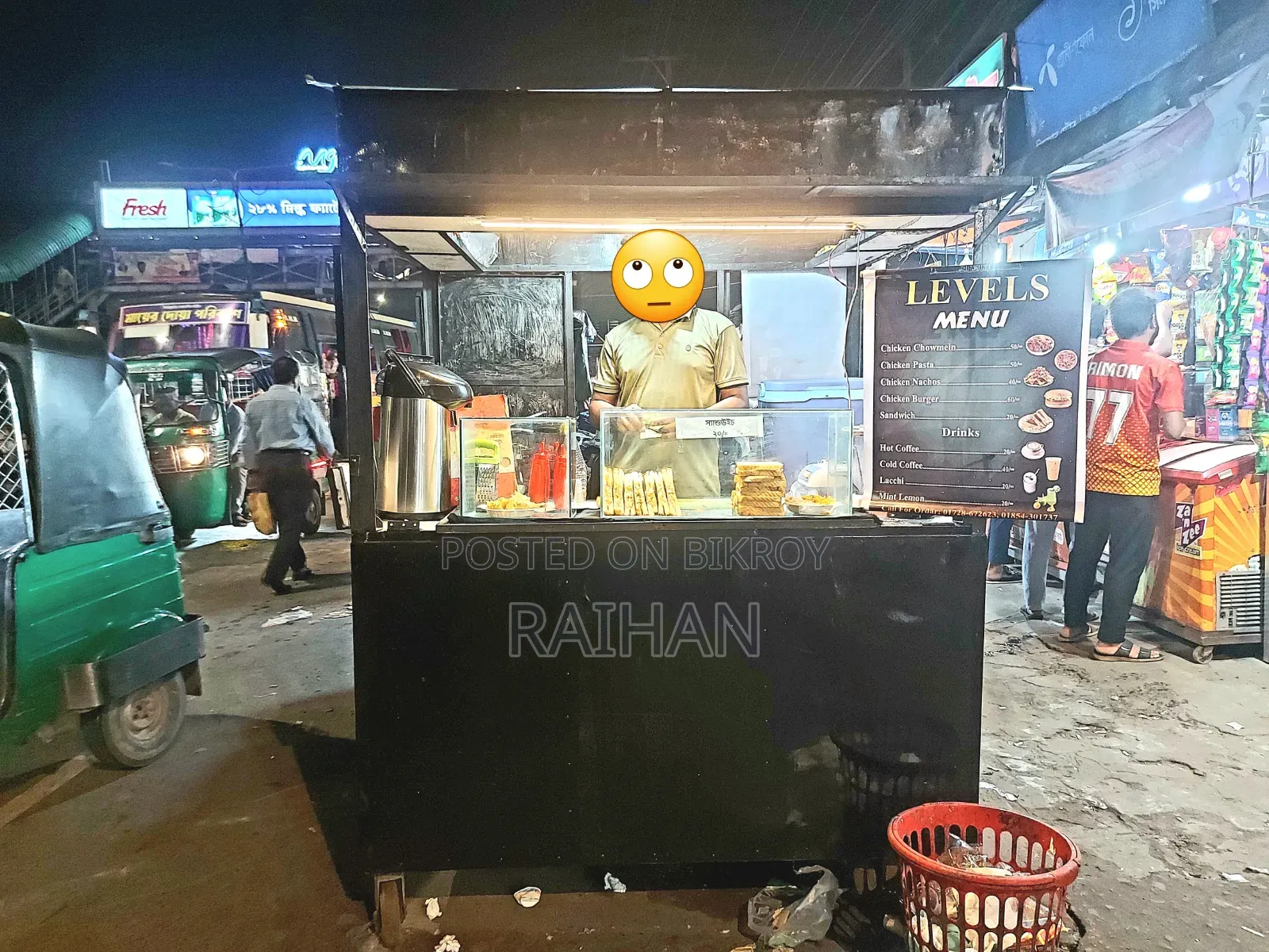Made with Iron and Sheet (4ft / 5ft) Can Enter Inside to Work