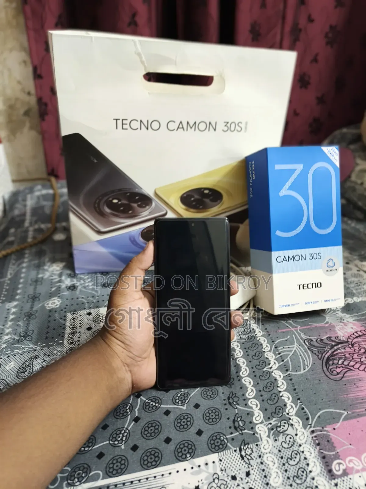 টেকনো ক্যামন ৩০এস ২৫৬ জিবি ব্ল্যাক