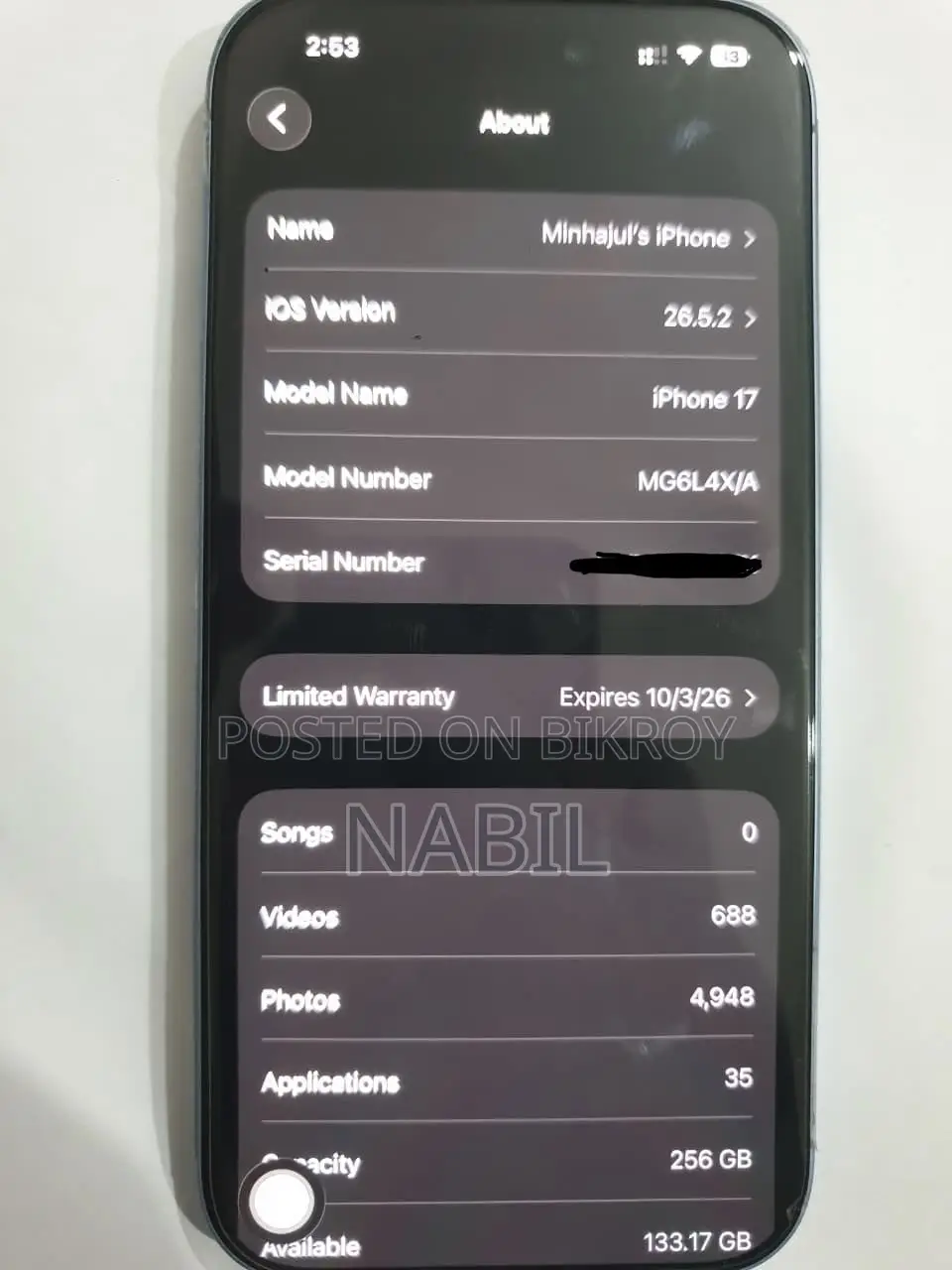 Apple iPhone 17 256 GB Blue